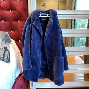 Eaves Mia Coat in Blue Steel
